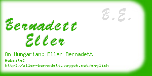 bernadett eller business card